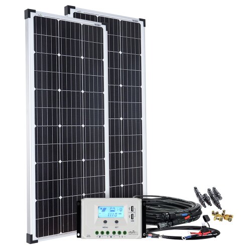Offgridtec© basicPremium-L 200W Solaranlage 12V/24V Komplettsystem