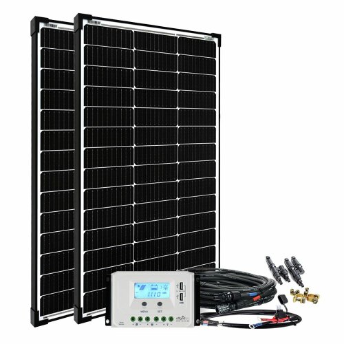 Offgridtec© basicPremium-L 200W Solaranlage 12V/24V...