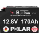 BullTron 170Ah Polar LiFePO4 12.8V Akku mit Smart BMS, Bluetooth App und Heizung