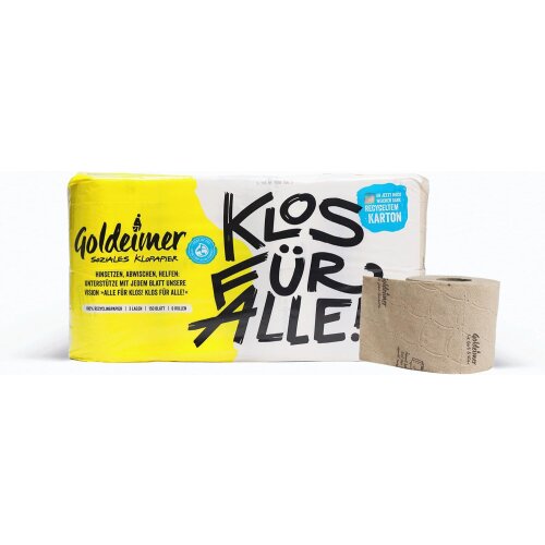 Goldeimer soziales Toilettenpapier Recycling-Klopapier