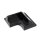 SOLARA Montagespoiler Schwarz, Eckprofil Set mit 4 Stück – ABS Haltespoiler für Solarmodule inkl. Schrauben, ideal für Wohnmobile & Boote