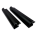 SOLARA Aluminium Montagespoiler – Eloxierte Haltespoiler für Solarmodule Schwarz, ideal für Wohnmobile & Boote, 68 cm, Set mit 2 Stück