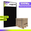 37x 500Wp SunPro Photovoltaik Solarmodul Bifazial...