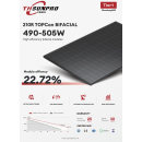 37x 500Wp SunPro Photovoltaik Solarmodul Bifazial Glas-Glas Full Black PV Solarpanel