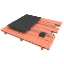 2000W Balkonkraftwerk Marstek Venus-E mit Montagepaket Ziegeldach und Deye M200G4 Wechselrichter