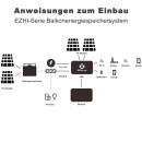APsystems&reg; Balkonkraftwerke/Powerstation: Mikrowechselrichter EZHI mit Solarstromspeicher 2760Wh