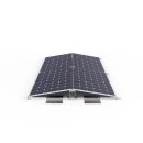 Montage-Set Flachdach-Halterung f&uuml;r 4 PV Solarmodule in Ost-West Ausrichtung 10&deg;