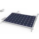 Montage-Set Flachdach-Halterung f&uuml;r 4 PV Solarmodule in Ost-West Ausrichtung 10&deg;