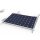 Montage-Set Flachdach-Halterung für 4 PV Solarmodule in Ost-West Ausrichtung 10°