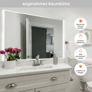 Könighaus LED Spiegelheizung weißer Rahmen 450W