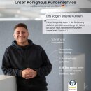 K&ouml;nighaus LED Spiegelheizung wei&szlig;er Rahmen 600W