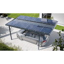 Premium Carport Anthrazit 3094 x 5620 mm - Acryl klima blue