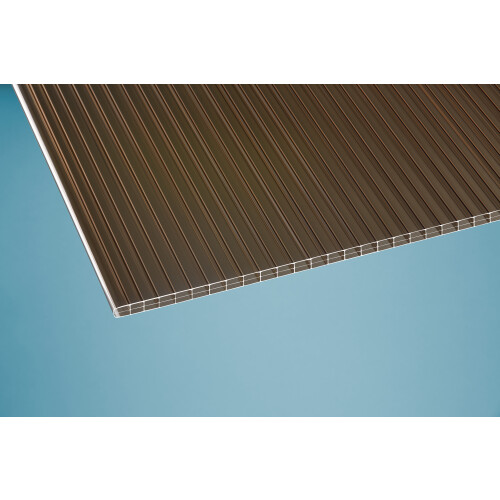 Premium Doppelcarport Anthrazit 6110 x 5620 mm - Polycarbonat bronce