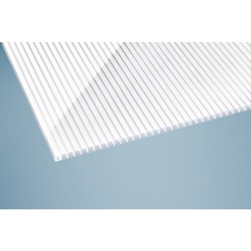 Premium Doppelcarport Anthrazit 6110 x 5620 mm - Polycarbonat weiß gestreift