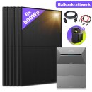 Balkonkraftwerk 2000W-4000W mit Anker Solarbank 3 Komplettset mit Montagepaket