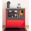 Plamen 850 Glas N &ndash; Roter Holzherd (linke Ausf&uuml;hrung)