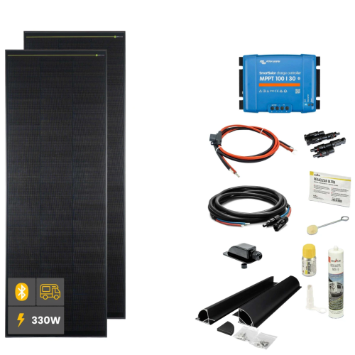330 W SOLA Frame Black Wohnmobil Komplettset schwarz