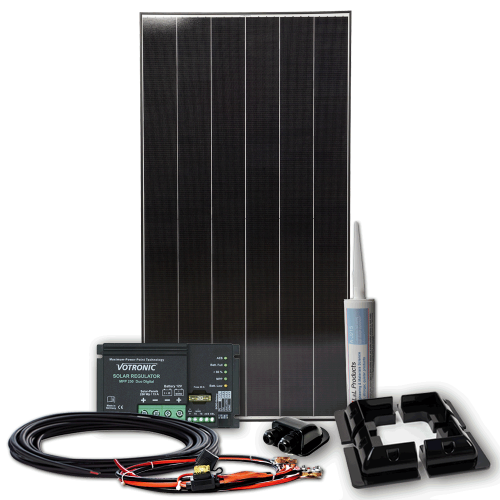 250W BLACK LINE MPPT Wohnmobil Solaranlage mit Schindel Zellen BLS250 Votronic