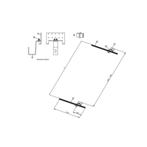 SUNEX Aufdach-Montageset Standard 25-60 Grad für 1x...