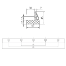 WATTSTUNDE MOUNT Solarmodul-Halterung 67cm &ndash; Schwarz