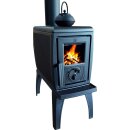 Plamen Trenk Kaminofen &ndash; Gusseiserner Holzofen mit Herdplatte (8,9 kW)