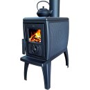 Plamen Trenk Kaminofen &ndash; Gusseiserner Holzofen mit Herdplatte (8,9 kW)