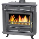 Plamen Glas Franklin Kaminofen &ndash; Klassischer Gusskamin mit Glasfront, 11kW