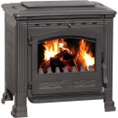 Plamen Gusskaminofen Tena 9,5kW &ndash; Massiver Holzofen aus Gusseisen mit Kochplatte