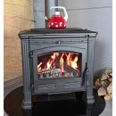 Plamen Gusskaminofen Tena 9,5kW &ndash; Massiver Holzofen aus Gusseisen mit Kochplatte