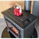 Plamen Gusskaminofen Tena 9,5kW &ndash; Massiver Holzofen aus Gusseisen mit Kochplatte