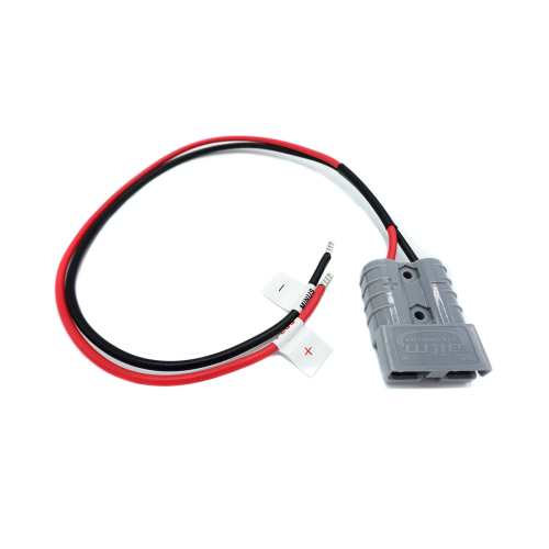 WATTSTUNDE® Adapterkabel 4mm² – A50 auf Aderendhülse, 50cm schwarz