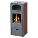 Plamen Laguna Kaminofen braun 8 kW mit Herdplatte –...