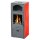 Plamen Laguna Kaminofen rot 8 kW mit Herdplatte – Holzofen aus Guss