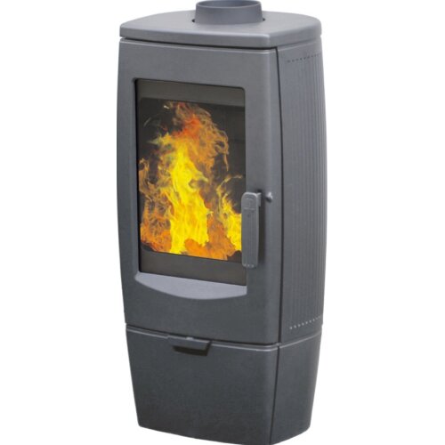 Plamen Gala Kaminofen Grau 8 kW – Gusseisenofen,...