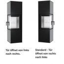 Kaminofen Hitze SIGA 6,5 kW – moderner Eckkaminofen...