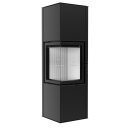 Kaminofen Hitze SIGA 6,5 kW &ndash; moderner Eckkaminofen mit A+ Effizienz, externe Luftzufuhr &amp; gro&szlig;e Sichtscheibe