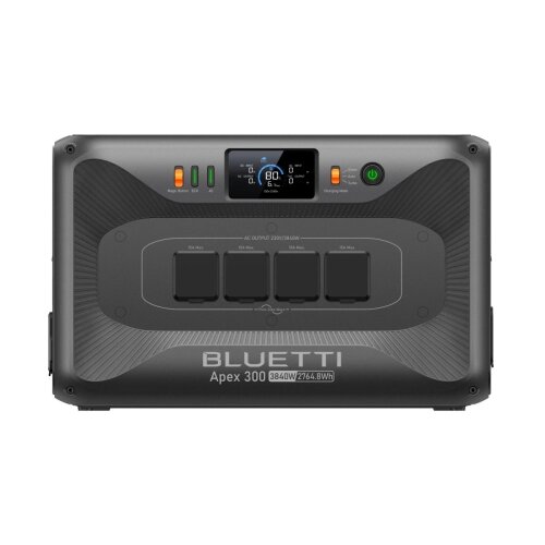 Bluetti Apex 300 Powerstation – 2.764 Wh LiFePO₄ Akku, 3.840 W Ausgang, erweiterbar bis 58 kWh, Solar-Notstromversorgung