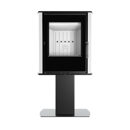 HITZE CANE SF-W Kaminofen 6,5 kW freistehend – weiß – effizient & modern, BImSchV Stufe II