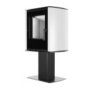 HITZE CANE SF-W Kaminofen 6,5 kW freistehend &ndash; wei&szlig; &ndash; effizient &amp; modern, BImSchV Stufe II