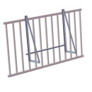 Balkonhalterung f&uuml;r Solarmodule &ndash; Platzsparende Aufst&auml;nderung 30&deg;