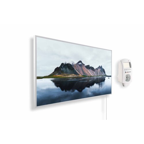 Könighaus Infrarotheizung Panorama 1200W Berg und See mit Könighaus Thermostat
