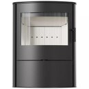 Kratki Kaminofen AB/S/2 ROLLO 10 kW &Oslash; 150 &ndash; moderner Holzofen, effiziente Raumheizung, Panorama-Glas