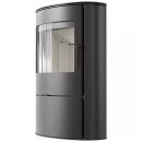 Kratki Kaminofen AB/S/2 ROLLO 10 kW &Oslash; 150 &ndash; moderner Holzofen, effiziente Raumheizung, Panorama-Glas