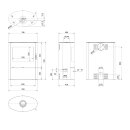Kratki Kaminofen AB/S/2 ROLLO 10 kW &Oslash; 150 &ndash; moderner Holzofen, effiziente Raumheizung, Panorama-Glas