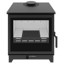 Hitze Gatto M Kaminofen 5,3 kW &ndash; kompakter Holzofen mit Panoramascheibe &amp; Ecodesign