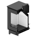 Hitze GATTO ME 5,5 kW Kaminofen &ndash; kompakter Holzofen mit Panoramascheibe