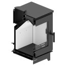 Hitze GATTO ME 5,5 kW Kaminofen &ndash; kompakter Holzofen mit Panoramascheibe
