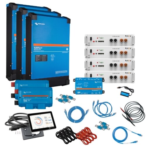 Backup Kit Multi Store L 3-Phase - 20,48 kWh Stromspeicher mit Victron Wechselrichter & Notstromfunktion für PV-Anlagen