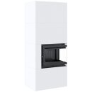 Kamineinsatz Simple Box 8 kW &Oslash; 200 Bianco &ndash; Holzofen modern, energieeffizient &amp; BImSchV-konform, T&uuml;r&ouml;ffnung rechts