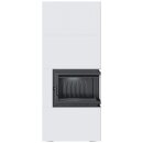 Kamineinsatz Simple Box 8 kW &Oslash; 200 Bianco &ndash; Holzofen modern, energieeffizient &amp; BImSchV-konform, T&uuml;r&ouml;ffnung rechts